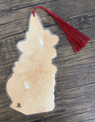 Traditional Tattoo Witch Black Cat Magical Bookmark Spellbook - Choose Your Tassel Color