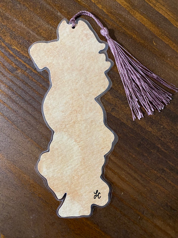 Devil Pinup Girl “I Read Banned Books” Bookmark - Choose Your Tassel Color