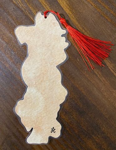 Devil Pinup Girl “I Read Banned Books” Bookmark - Choose Your Tassel Color