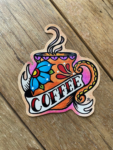 Mexican Folk Art Kitchen Canister Labels Set Day of the Dead Decals - Sugar, Tea, Coffee, & Flour Stickers for Jars & Containers