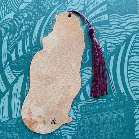 Traditional Tattoo Mermaid Reading Bookmark - Choose Your Tassel Color
