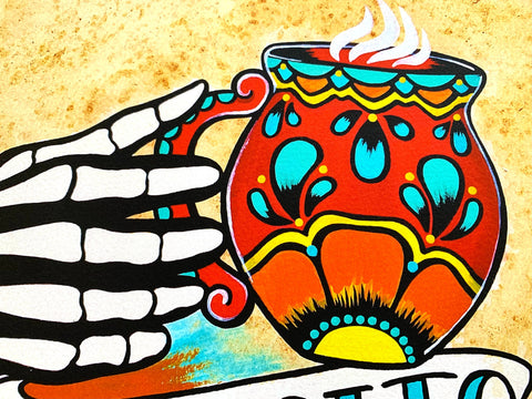 "Cafecito" Mexican Coffee Art Print