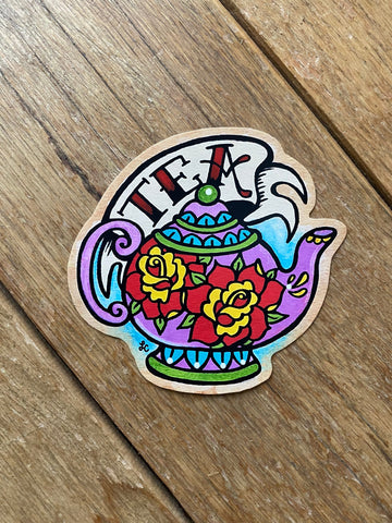Mexican Folk Art Kitchen Canister Labels Set Day of the Dead Decals - Sugar, Tea, Coffee, & Flour Stickers for Jars & Containers