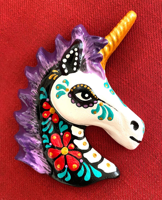 Day of the Dead Unicorn Wall Hanging - Custom Choose Your Own Colors